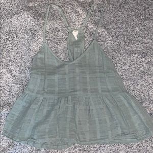 Light green crop top